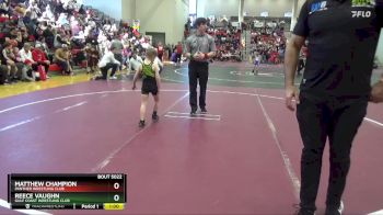 50 lbs Cons. Round 1 - Reece Vaughn, Gulf Coast Wrestling Club vs Matthew Champion, Panther Wrestling Club