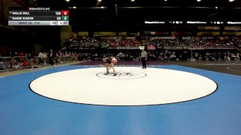 115 lbs Champ. Round 1 - Halle Hill, Tecumseh-Shawnee Heights HS vs Sadie Kuehn, Goddard-Eisenhower HS