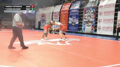 285 Class 3 lbs Champ. Round 1 - Wesley Patterson, Sikeston vs Louden Bolinger, Webb City