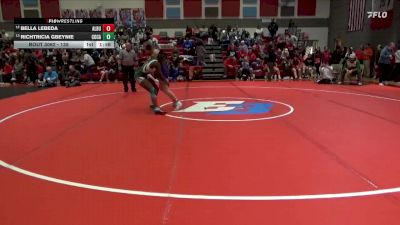 135 lbs Cons. Round 3 - Richtricia Gbeynie, Columbus Catholic, Waterloo vs Bella Lebeda, Alburnett