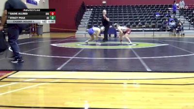 117 lbs Champ. Round 1 - Stacy Pule, Allen vs Sadie Allred, Southern Virginia