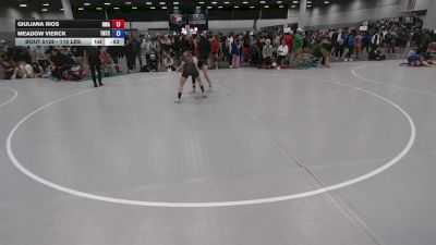 110 lbs Cons. Rd Of 32 - Meadow Vierck, Team Nazar Training Center vs Giuliana Rios, Boneyard Wrestling Academy