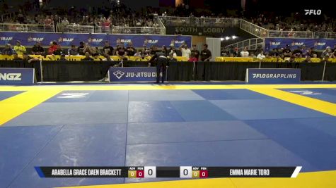 Emma Marie Toro vs Arabella Grace Daen Brackett 2026 Pan Kids Jiu-Jitsu IBJJF Championship