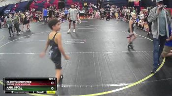 61 lbs Cons. Semi - Clayton Poynter, Eastside Youth Wrestling vs Karl Stoll, Carolina Reapers