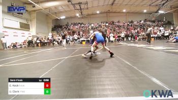 64 lbs Semifinal - Gavin Keck, R.A.W. vs Uzziah Clark, Team Tulsa Wrestling Club