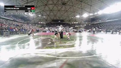 Girls 1B/2B/1A 125 Champ. Round 1 - Alexsandra Mendoza, Zillah (Girls) vs Katelyn Miller, Montesano (Girls)