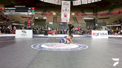 Intermediate Boys - 56 lbs Cons. Round 4 - Isa Muratov, Tracy Wrestling Club vs Ray Lopez, Total Kaos Wrestling Club