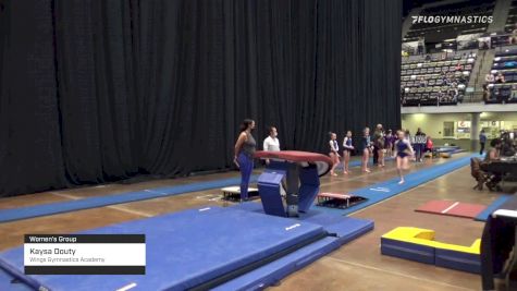 Kaysa Douty - Women's Group, Wings Gymnastics Academy - 2021 Women's Xcel Region 4 Championships