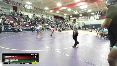 150 lbs Quarterfinal - Cooper Fields, Granite Hills vs Damian Dale, Liberty