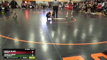 JV-9 lbs Round 3 - Cecilia Blake, Waukon vs Cecelia Gryp, Williamsburg