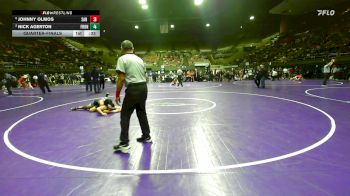 132 lbs Quarterfinal - Johnny Olmos, San Luis Obispo vs Nick Agerton, Frontier