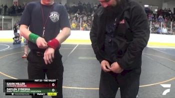 5th Place Match - Gavin Miller, Charlotte Grapplers vs Daylen Sybesma, Barry County Grapplers Association