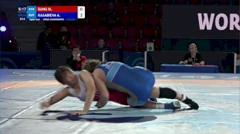62 kg 1/8 Final - Hwa Sung, South Korea vs Alina Kasabieva, Russian Wrestling Federation