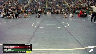4A 165 lbs Semifinal - Jack Harty, Northern Guilford vs Jeffrey Hoelscher, South Mecklenburg