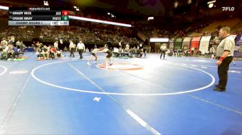 120 Class 4 lbs Champ. Round 1 - Chase Gray, Francis Howell Central vs Grady Rice, Jackson