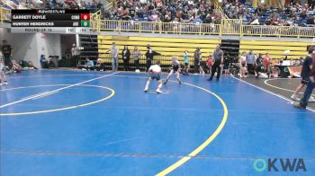 61 lbs Round Of 16 - Garrett Doyle, Cowboy Wrestling Club vs Hunter Hendricks, Ark City Takedown