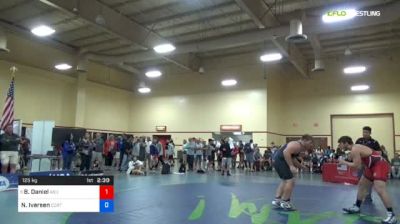 125 kg Rnd Of 32 - Brady Daniel, Arizona State University vs Nic Iversen, Central Coast Regional Training Center
