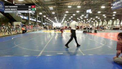 126 lbs Rr Rnd 1 - Colt Goodman, Indiana Outlaws Gray vs Justin Repetti, Diesel Wrestling Academy