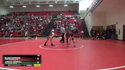 157 lbs Quarterfinal - Jordan Kendall, Willoughby South vs Blake Kaminski, Stow-Munroe Falls