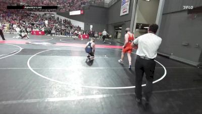 210 lbs Quarterfinal - Lucas Stephens, Wisconsin vs Collin Rusch, Chilton/Hilbert