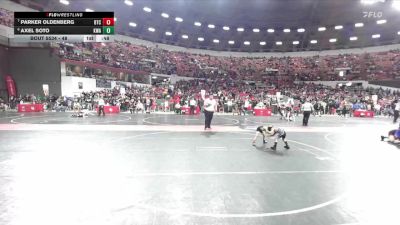48 lbs Semifinal - Axel Soto, Kenosha Wrestling Academy vs Parker Oldenberg, B.A.M Training Center
