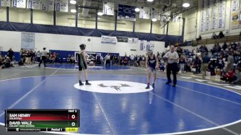 103 lbs 1st Place Match - Sam Henry, Soldotna vs David Walz, Colony High School