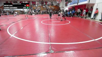69-73 lbs Round 3 - Xavier Castorena, San Clemente Youth Wrestling vs Mateo Loza, Rough House