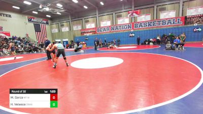 172 lbs Round Of 32 - Michael Garza, Mt Whitney vs Humberto Velasco, Orange Cove