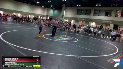 106 lbs Round 4 (6 Team) - Timmy Boda, Brevard FCA- Island Style vs Bodee Bright, Montana Sidney