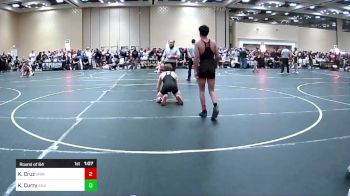 132 lbs Round Of 64 - Kaleb Cruz, Grindhouse WC vs Kaden Curry, Silverback WC