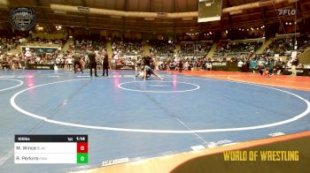 100 lbs Quarterfinal - Marina Wince, Black Fox Academy vs Raeya Perkins, HURRICANE WRESTLING ACADEMY