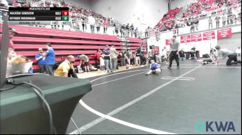 49 lbs Round Of 16 - Haxen Gibson, Wolfpak Wrestling vs Ryker Reisman, Husky WC