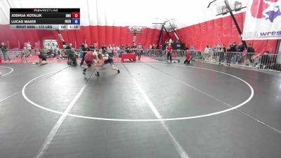 175 lbs Cons. Quarters - Joshua Kotalik, Sandwich Wrestling Club vs Lucas Maier, Patton Trained