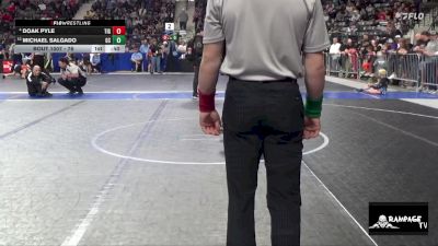 76 lbs 5th Place Match - Michael Salgado, Gray County vs Doak Pyle, Tiger