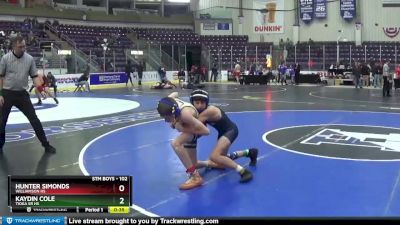 102 lbs Cons. Round 4 - Hunter Simonds, Williamson Hs vs Kaydin Cole, Tioga Sr HS