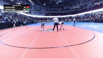 120 lbs Cons. Round 3 - Krysta Alder, Emmett vs Matilda Iseri, Bishop Kelly