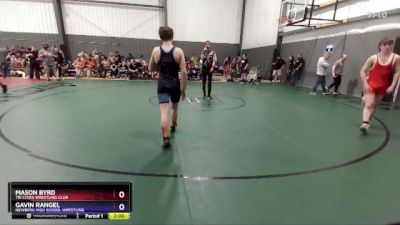 138 lbs Quarterfinal - Mason Byrd, Tri Cities Wrestling Club vs Gavin Rangel, Newberg High School Wrestling