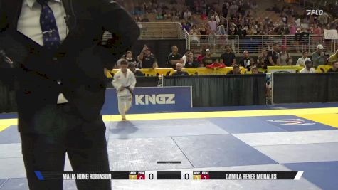 Camila Reyes Morales vs Malia Hong Robinson 2025 Pan Kids Jiu-Jitsu IBJJF Championship