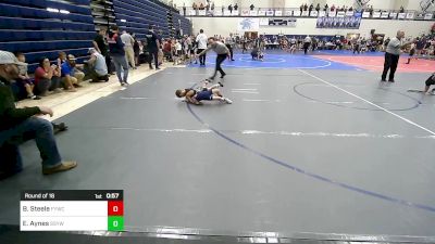46 lbs Round Of 16 - Beckett Steele, Fayetteville Youth Wrestling Club vs Espen Aynes, Southside Youth Wrestling