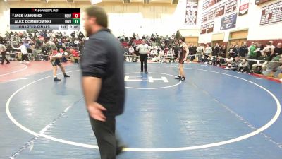 150 lbs Quarterfinal - Jace Iamunno, North Haven vs Alex Dombrowski, East Haven