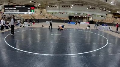 215 lbs 2nd Wrestleback (8 Team) - Joshua Bingham, Anderson Co. High School vs Reece Myers, Pigeon Forge High School