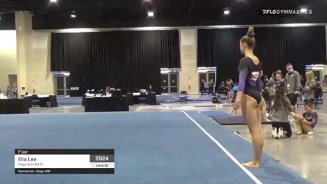 Ella Lee - Floor, Flips Gym #421 - 2021 USA Gymnastics Development Program National Championships