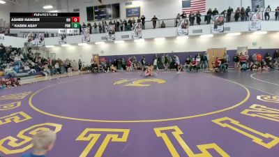 84 lbs Cons. Round 1 - Asher Hanger, Riverton Middle School vs Kasen Asay, Powell Middle School