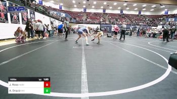 110 lbs Semifinal - Juel Ross, Harrah Little League Wrestling vs Angelina Orquiz, OKC Saints Wrestling