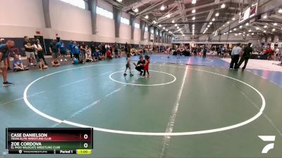 35 lbs Round 2 - Avianna De Leon, Takedown Elite Wrestling vs Luka Cazares, El Paso Wildcats Wrestling Club