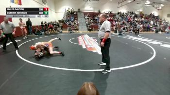 126 lbs 5th Place Match - Gunner Johnson, Campbell County vs Myles Dayton, Cokeville