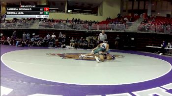 126 lbs Round 1 (4 Team) - Cristian Lara, Schuyler vs Cameron Mcdonald, Crismon High School