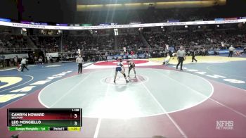 I-138 lbs Quarterfinal - Leo Mongiello, Sayville vs Camryn Howard, Bellport