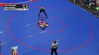 110 lbs Consi Of 32 #1 - Creu Canterbury, Northern York vs Driver Jennings, Athens