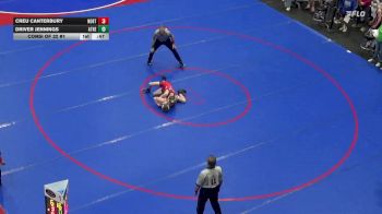 110 lbs Consi Of 32 #1 - Creu Canterbury, Northern York vs Driver Jennings, Athens